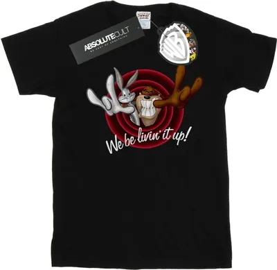 Obrázok produktu pre Looney Tunes - Pánske tričko "Livin' It Up" BI34847 (M) (Black)