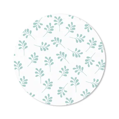 Produktbild von MuchoWow® Mauspad Mousepad Blätter - Muster - Blau 30x30 cm - Mousepads - Maus Mat - Pad - Mausunterlage - Tischunterlage - Schreibtischmatten