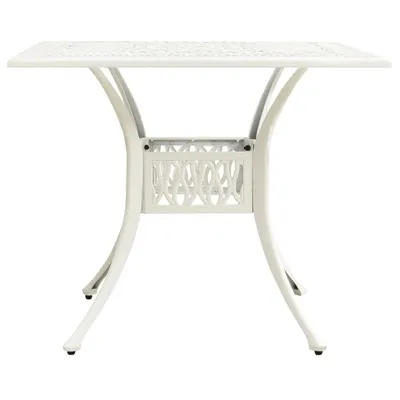 Immagine prodotto di Tavolo da Giardino Bianco 90x90x73 cm in Alluminio Pressofuso