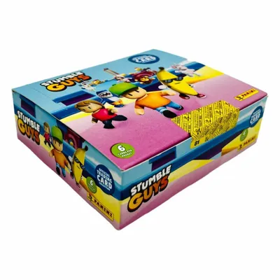 A display box of Stumble Guys trading cards.