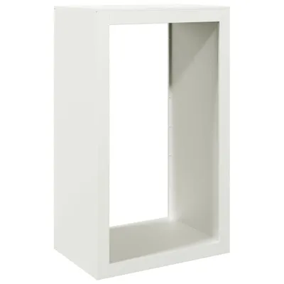 Immagine prodotto di vidaXL Porta legna bianco 60x40x100 cm acciaio