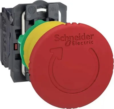 Obrázek produktu pro Schneider Electric XB5AS8444, Tlačítkový spínač, Plast, Červená, 40 mm, 82 mm, 43 mm