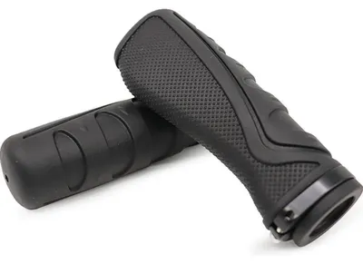 Immagine prodotto di Manopole per bicicletta da mountain bike, antiscivolo, in gomma, lunghezza 132 mm, ergonomiche, compatibili con manubri da 22,2 mm