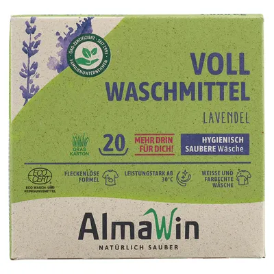 Zdjęcie produktu dla PROSZEK DO PRANIA UNIWERSALNY LAWENDOWY ECO 1,08 kg (20 PRAŃ) - ALMAWIN