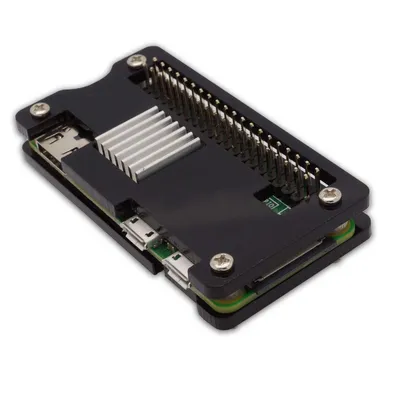 Produktbild von Acryl Gehäuse für Raspberry Pi Zero W / WH - Farbe: schwarz