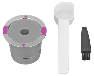 Zdjęcie produktu dla Metalowa kapsułka na kawę, stal nierdzewna, wielokrotnego użytku, z możliwością ponownego napełniania, pojedyncza, do ekspresów do kawy