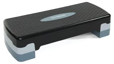 Image de Step d'aérobic - Step réglable 15 à 20 cm - 68 x 28 cm - Rose, bleu ou gris