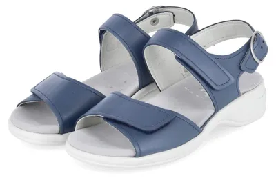Immagine prodotto di Semler, sandali da donna, colore blu, in pelle liscia, taglia: 36,5