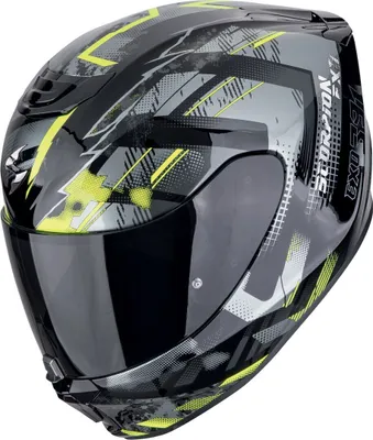 Produktbild von Scorpion EXO-391 Clutter Helm, schwarz/grau/gelb, XL (61/62)