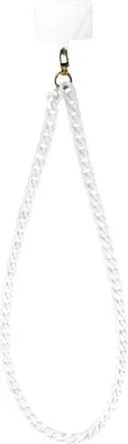 Immagine prodotto di Jaym, Catena portacellulare fashion da 1,20 m per smartphone con attacco universale, bianco/grigio