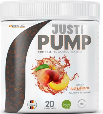 Produktbild von Profuel Just! Pump Pre Workout Booster - 440 g-Dose Ice Tea Peach