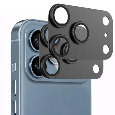 Produktbild von 2x Kameraschutz für Apple iPhone 17 Pro Max Aluminium Schutz in Schwarz