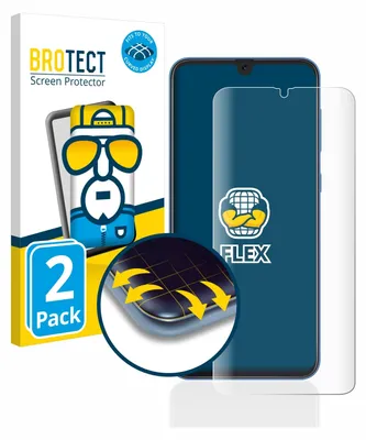 Produktbild von 2x BROTECT Fullscreen Schutzfolie für Samsung Galaxy A20 / A30 / M30 / A50 / A50s Displayschutz Folie Fullcover Klar Transparent