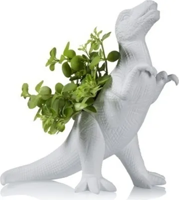 Produktbild von Plantosaurus Rex Dino Blumentopf aus Porzellan