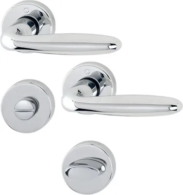 Produktbild von HOPPE Rosetten-Garnitur  Verona  Messing verchromt M151/42KV/42KVS - 6492698