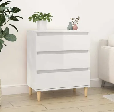 Produktbild von vidaXL Sideboard Hochglanz-Weiß 60x35x70 cm Holzwerkstoff