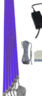 Produktbild von 1768 LED ALU Slim 6x1,00m direkt-indirektes Licht Netzteil Blau