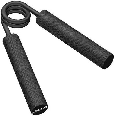 Image de Appareil d'entraînement manuel professionnel en métal pour hommes, pince de musculation, renforcée et allongée, pince d'entraînement, noir, modèle 90 kg