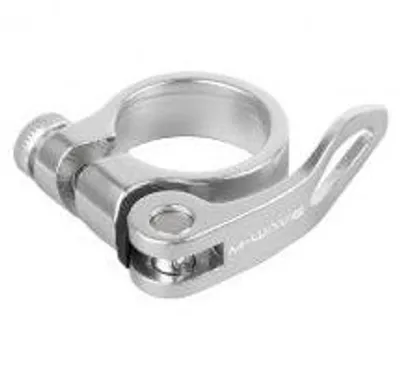Obrázok produktu pre Objímka sedlového čapu s rýchloupínaním 31,8 mm, strieborná (závesné balenie)