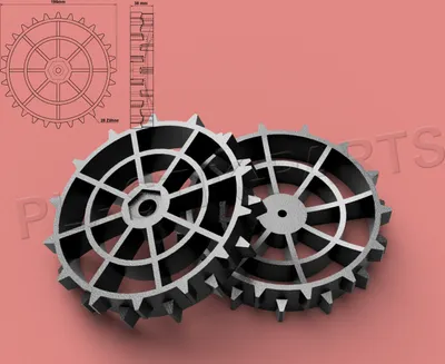 Produktbild von Antriebsräder 2er Set Offroad Profil Yardforce SA SC SE R MR Classic NX Serie