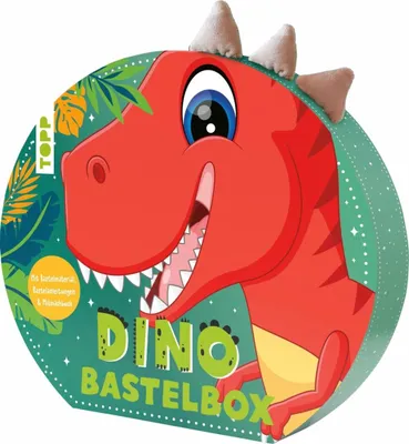 Zdjęcie produktu dla Dino-Bastelbox. Mit Anleitungen, Bastelmaterial und Mitmachbuch