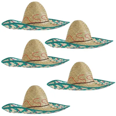 Produktbild von Sombrero Set Mexikohut Uni 5er Pack