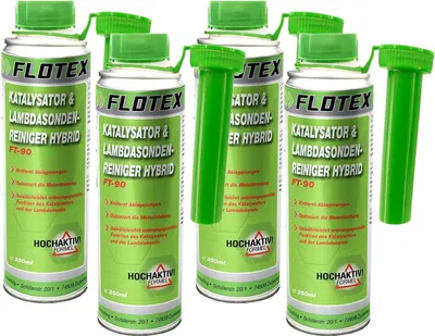 Produktbild von Flotex Katalysator & Lambdasondenreiniger Hybrid, 4 x 250ml Reiniger Additiv