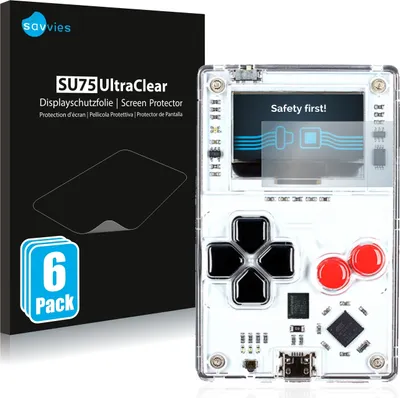 Produktbild von 6x Für Arduboy FX Schutzfolie Savvies Displayschutz Display Schutz Folie Klar Transparent