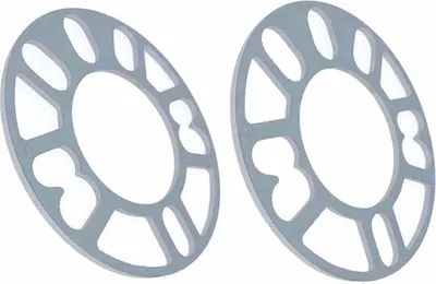 Obrázok produktu pre 2 kusy dištančné podložky pod náboje kolies s hrúbkou 8 mm, príruba, centrické tesnenie ET, hliníková zliatina, univerzálne pre osobné automobily