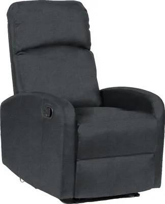 Produktbild von SVITA Relaxsessel Kunstleder Dunkelgrau / Anthrazit LEX, verstellbare Beinablage, Liegefunktion, ergonomisch, hoher Sitzkomfort, 130 kg, 91x65x101 cm (LxBxH)
