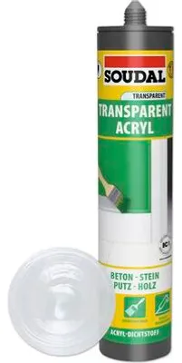 Produktbild von Soudal Wand & Fassade Acryl transparent 300 ml