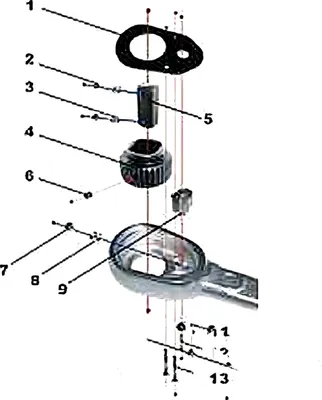 Zdjęcie produktu dla Zestaw naprawczy klucz dynamometryczny JMP 1/4
