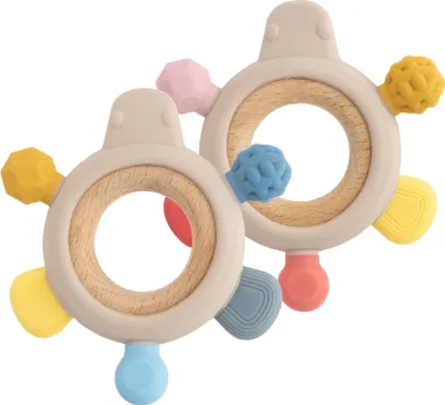 Obrázok produktu pre Baby Nova Silikónovo drevená hryzačka 1 ks