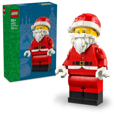 Produktbild von LEGO Große Weihnachtsmann-Minifigur - Feierlicher Modellbausatz für Kinder mit Weihnachtsmann Figur - Weihnachtliche Deko für das Regal - Geschenk Idee für Jungen & Mädchen ab 10 Jahren - 40820