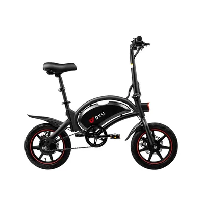 Obrázek produktu pro DYU D3F Elektrokolo - Výkon 250W Baterie 36V10Ah Dojezd 40KM Kotoučové Brzdy - Černá