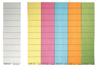 Produktbild von Leitz Beschriftungsschild 19010015 blanko 4zeilig gelb 100 St./Pack.