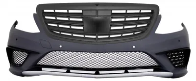 Immagine prodotto di Paraurti anteriore per Mercedes Classe S W222 (modelli dal 2013 al 2017), griglia radiatore nera, stile S63.
