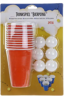 Produktbild von Trinkspiel Bierpong 24-teilig Partyspiel
