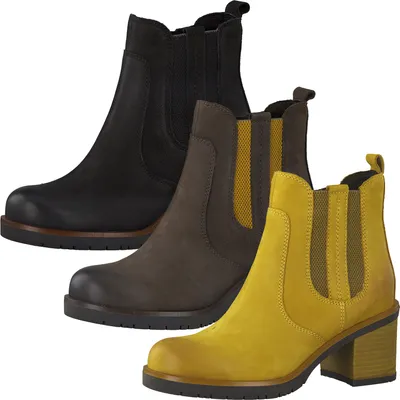 Produktbild von MARCO TOZZI Damen Chelsea Boots Leder Stiefeletten 2-25489-25, Größe:40 EU, Farbe:Braun