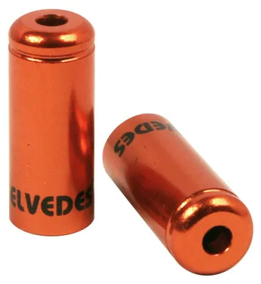 Produktbild von Elvedes Ø5.0 Mm Aluminum Bremszugendkappe Für Fahrrad 10 Einheiten Golden  Golden One Size