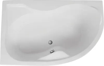 Image de Baignoire d'angle 170x110 gauche avec tablier acrylique, bonde & pieds S | Set complet 4en1 baignoire acrylique originale siphon | BADLAND DORA