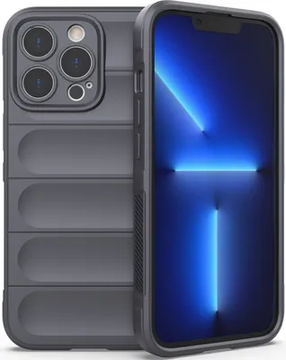 Immagine prodotto di Custodia per iPhone 14 Pro Custodia protettiva in silicone TPU morbido antiurto Grigio scuro