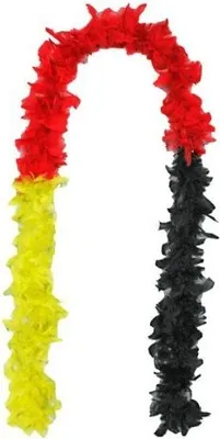 Produktbild von Cepewa WM Federboa Germany 180 cm schwarz rot gold Fanartikel