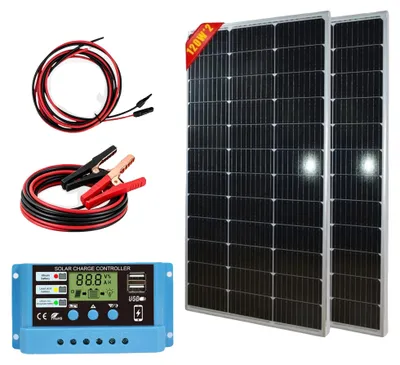 Productafbeelding van Zonnemodule, 2 modules, hoge efficiëntie, 2 stuks, 120W
