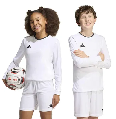Obrázok produktu pre Adidas KF5874_500, Detské, Čierna, Biela, Dres, futbal, ClimaCool, výstrih bez goliera