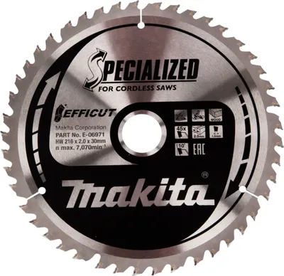 Produktbild von Makita E-06971 Efficut Sägeblatt 216x30 mm 45 Zähne