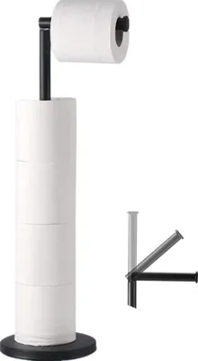 Produktbild von Stehender Toilettenpapierhalter Edelstahl 304, 17x565x15cm, Badezimmer
