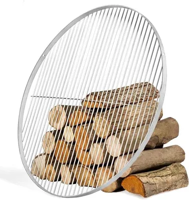 Imagen del producto de Silecomplaza: Parrilla de acero inoxidable, diámetro 70 cm, redonda. Parrilla adecuada para barbacoas giratorias. Parrilla redonda CookKing