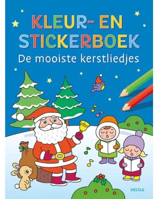Obrázok produktu pre Deltas Mal- und Stickerbuch Weihnachtslieder