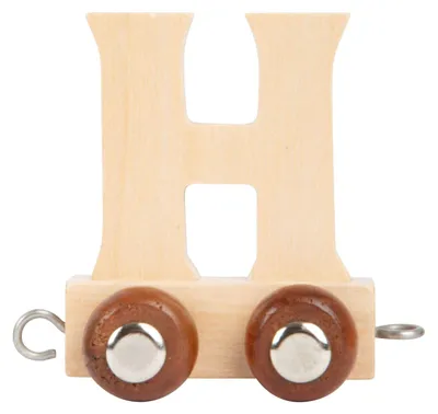 Produktbild von Small Foot Holz-Buchstabenzug H - 12er Set - Spielzeug